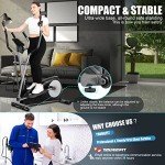 Youngfit Foldable Elliptical Machine with LCD Monitor