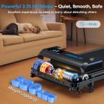 FOUSAE Walking Pad Treadmill, 6.2MPH Under Desk Walking Pad with 10% Incline, Treadmills for Home with Double Frame, 2.75HP Brushless Drive, 12 HIIT Programs, Remote Control, 350LBS Capacity