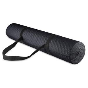 BalanceFrom High-Density Non-Slip Yoga Mat 6mm Black
