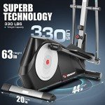 Youngfit Foldable Elliptical Machine with LCD Monitor