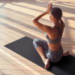 BalanceFrom High-Density Non-Slip Yoga Mat 6mm Black