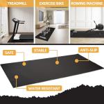 Fitvids High Density Home Gym Treadmill Exercise Bike Equipment Mat, 1/4" Thick, 30" x 60" (2.5 x 5FT)