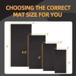 Fitvids High Density Home Gym Treadmill Exercise Bike Equipment Mat, 1/4" Thick, 30" x 60" (2.5 x 5FT)