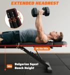 TYRSEN Adjustable Weight Bench & Workout Bench & Leg Extension for Home Gym, Foldable Bench Press for Full Body Workout with Leg Developer & Preacher Pad, 900Lbs Capacity & Space-Saving Design
