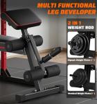 TYRSEN Adjustable Weight Bench & Workout Bench & Leg Extension for Home Gym, Foldable Bench Press for Full Body Workout with Leg Developer & Preacher Pad, 900Lbs Capacity & Space-Saving Design