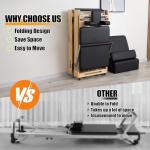 Pilates Reformer Machine - Foldable Wooden Reformer with 5 Resistance Levels, Jump Board & Complete Accessories | 90% Pre-Installed, Durable Oak Frame, 660lbs Capacity for Home & Studio