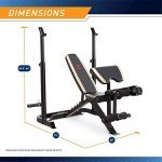 Marcy Adjustable Weight Bench with Squat Rack