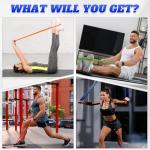 Giiyr Resistance Bands Set for Men & Women - 4 Levels Exercise Band with Door Anchor, Pull Up Bands for Strength Training, Stretching, Powerlifting, Home Workouts (Orange, red, Green, Blue)