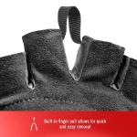 adidas Essential Adjustable Fingerless Gloves for Men and Women - Padded Weight Lifting Gloves - Adjustable Wrist Straps for Tailored, Secure Fit - Black, Medium