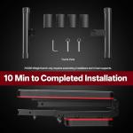 PASYOU Adjustable Weight Bench 660LBS, Foldable Incline Decline Bench for Home Gym, Dumbbell Exercise Bench for Full Body Workout, Compact Flat Workout Bench for Small Spaces Strength Training, Grey