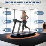 Garvee 24 Pcs 96 Sq ft Exercise Equipment Mats 0.56'' Thick,Interlocking Rubber Gym Flooring Mats,High-Density EVA Foam, Waterproof Non-Slip Exercise Mats for Home Gym & Workout Room, Black