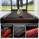 UMAY Fitness Treadmill with 20-Level 20% Auto Incline, Treadmills for Home Auto Folding with Pulse Sensors, 400 LBS Capacity, 4.0HP Quiet Brushless, Max 8.0 MPH