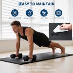 Garvee 24 Pcs 96 Sq ft Exercise Equipment Mats 0.56'' Thick,Interlocking Rubber Gym Flooring Mats,High-Density EVA Foam, Waterproof Non-Slip Exercise Mats for Home Gym & Workout Room, Black