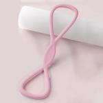 Figure 8 Resistance Band, 2025 New Figure 8 Resistance Bands for Women, Exercise Band with Handles for Working Out, Arm, Back, Fullbody Yoga Pulling Rope, Elastic Stretch Bands（15 LB(Pink)
