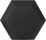 Fitvids Rubber Encased Hex Dumbbell – 25LB – 25LB Pair – Black