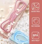 Figure 8 Resistance Band, 2025 New Figure 8 Resistance Bands for Women, Exercise Band with Handles for Working Out, Arm, Back, Fullbody Yoga Pulling Rope, Elastic Stretch Bands（15 LB(Pink)