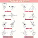 Figure 8 Resistance Band, 2025 New Figure 8 Resistance Bands for Women, Exercise Band with Handles for Working Out, Arm, Back, Fullbody Yoga Pulling Rope, Elastic Stretch Bands（15 LB(Pink)