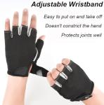 Mealah Workout Exercise Gloves for Men and Women - Breathable Fingerless Gym Gloves for Weightlifting Cycling Training Pull Up