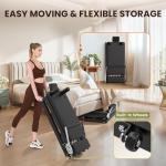 TYRSEN Foldable Pilates Reformer - Reformer Pilates Machine with Springs, Quick-Assembly Pilates Power Gym Equipment for Home Workout & Gym, Pilates Machine with Upgraded Wheels and Jumpboard