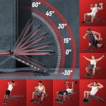 2026 Adjustable Weight Bench - 1000LBS Foldable Bench Press Workout Bench for Home Gym, Roman Chair & Incline Decline Flat Sit Up, Heavy Duty Full Body Dumbbell Fitness Bench