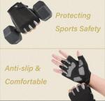 Mealah Workout Exercise Gloves for Men and Women - Breathable Fingerless Gym Gloves for Weightlifting Cycling Training Pull Up