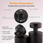 AERLANG Mothers Day Gifts for Mom Massage Gun with Heat Mini Massager Muscle Massager Back Massager for Pain Relief Deep Tissue Body Massager Handheld Massager with a Carrying Case Pink