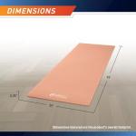 Circuit Fitness by Marcy 1/4-inch (6mm) Non Slip Multi-Purpose Exercise Yoga Mat with Carrying Strap - Sunset Orange