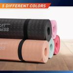 Circuit Fitness by Marcy 1/4-inch (6mm) Non Slip Multi-Purpose Exercise Yoga Mat with Carrying Strap - Sunset Orange