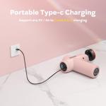 AERLANG Mothers Day Gifts for Mom Massage Gun with Heat Mini Massager Muscle Massager Back Massager for Pain Relief Deep Tissue Body Massager Handheld Massager with a Carrying Case Pink