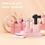 AERLANG Mothers Day Gifts for Mom Massage Gun with Heat Mini Massager Muscle Massager Back Massager for Pain Relief Deep Tissue Body Massager Handheld Massager with a Carrying Case Pink