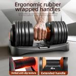 Moveta Adjustable Dumbbells Set of 2，Free Weights Dumbbells Set，Adjustable Dumbbell Set，52.5 lbs pair 105 lbs，15 in 1，for Men/Women Gym Equipment for Home Strength Training Equipment