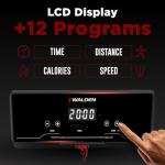 Walden Sports Folding Electric Treadmill with Handle - Portable Running Machine LCD Screen - 6.2mp/h Adjustable Speed (1)