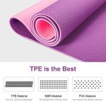 TWING Extra-Wide Yoga Mat, Upgraded 2021 Non-Slip Yoga Mat, Workout Mat for Yoga, Pilates and Exercises Extra Wide Exercise Mat 72"x 24" Thickness