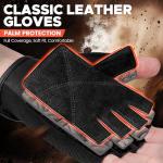 BEACE Weight Lifting Gym Gloves with Breathable Leather Palm for Workout Exercise Training Fitness and Bodybuilding for Men & Women