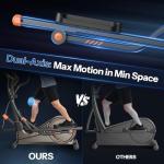 Niceday Elliptical Exercise Machine, Elliptical Machine for Home, Magnetic Elliptical Trainer with 19IN Stride, 16 Resistance Levels, 400LBS Loading Capacity, Support Kinomap APP Brown