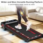 FOUSAE Walking Pad with 10% Incline Treadmills for Home, 4 in 1 6.2MPH Walking Pad Under Desk Treadmill with Full Screen LED Display, 2.75HP Brushless Drive, 12 HIIT Programs, 350 LBS Weight Capacity