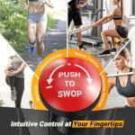 NEWBULIG Exercise Bike with APP, Stationary Bikes for Home, Workout Bike for Adults & Seniors, Cycle Machine, Adjustable Height and Resistance, Low Noise, 265lbs Weight Capacity, Easy Assembly