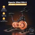 NEWBULIG Exercise Bike with APP, Stationary Bikes for Home, Workout Bike for Adults & Seniors, Cycle Machine, Adjustable Height and Resistance, Low Noise, 265lbs Weight Capacity, Easy Assembly