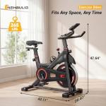 NEWBULIG Exercise Bike with APP, Stationary Bikes for Home, Workout Bike for Adults & Seniors, Cycle Machine, Adjustable Height and Resistance, Low Noise, 265lbs Weight Capacity, Easy Assembly