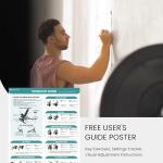 Finer Form GLX Adjustable Weight Bench with Leg Extension and Curl Machine, Total Body Bench for Home Gym, Great for Bench Press, Sit Ups, Preacher Curl, Hip Thrusts and Other Plate-Loaded Exercises