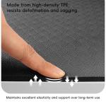 Wimwum Extra Wide Yoga Mat 72"x 32" - Non Slip TPE Exercise Mat for Home Workout, 6mm High-Density Large Yoga Mat for Men & Women, Eco Friendly Pilates & Fitness Floor Mat with Carry Strap, Black