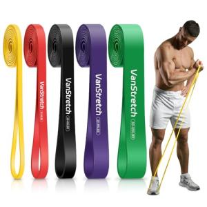 Vanstretch Resistance Bands for Working Out,5-Level Elastic Pull Up Assistance Bands Set for Men & Women,Exercise Bands for Home Workouts,Fitness,Training & Physical Therapy