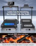 MERACH Treadmill with Incline 6%-15%, 300 LBS Capacity Foldable Running Treadmills for Home, 0.5-7.5MPH 2.5HP Brushless Double Deck Incline Foldinng Treadmill LED Display with Smart APP