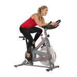Sunny Health & Fitness Synergy Exercise Bike with 30LB Flywheel, Silent Belt Drive & Magnetic Resistance, Indoor Bicycle with 275 LB User Weight Capacity, Tablet Mount, Adjustable Seats – SF-B1879