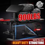 OPPSDECOR 900LBS Pro Weight Bench with Squat Rack | Easy Assembly | Flat Incline Decline Bench Press Set with Leg Developer & Preacher Curl, Heavy Duty Full-Body Home Gym Workout Station