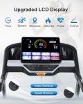 BORGUSI Auto Incline Treadmill - 3.5HP Folding Treadmills with 15% Auto Incline Running Machine for Home, 320 LBS Capacity, 10 MPH Speed, 36 Preset Programs, Bluetooth App, Upgrade LCD Panel