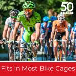 50 Strong Sports Water Bottles 2-Pack – Reusable 22 oz BPA-Free Plastic Bottles with Pull Top Cap – Made in USA – Top Rack Dishwasher Safe – Fits Most Bike Cages Brand - Black