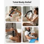 BOB AND BRAD 2-in-1 Massage Gun with Heat & Red Light Soothing L7 Ultra Massage Gun with Extension Handle &Adjustable Angles, Deep Tissue for Back Lumbar Shoulder FSA-HSA Eligible Gift for Men Women