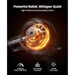 BOB AND BRAD 2-in-1 Massage Gun with Heat & Red Light Soothing L7 Ultra Massage Gun with Extension Handle &Adjustable Angles, Deep Tissue for Back Lumbar Shoulder FSA-HSA Eligible Gift for Men Women