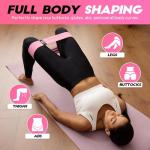 Resistance Bands for Working Out with Guide, 4 Workout Bands for Women & Men, Fabric Exercise Bands for Legs, Hip, Glute, Butt, Booty Bands Set for Yoga, Pilates, Strength (Green, Pink, Gray, Black)